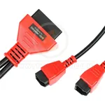 autel chrysler 12+8 programming cable connector front 34451