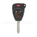 chrysler dodge jeep head key remote shell 2+1 buttons aftermarket 34107 front