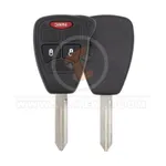 chrysler dodge jeep head key remote shell 2+1 buttons aftermarket 34107 main
