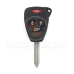 chrysler dodge jeep head key remote shell 3+1 buttons with big trunk aftermarket 35109 front