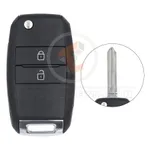 kia flip key remote shell 2buttons sedan trunk aftermarket 35358 main