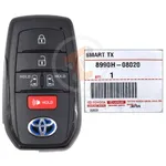 genuine toyota sienna 2021 smart key remote 4+1 B 8990h 08020 35620 detail