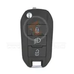 peugeot 208 2008 301 508 flip key remote 3buttons 315mhz aftermarket 35437 front