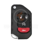 jeep wrangler 2018 2020 flip key remote 4buttons 433mhz 35587 front