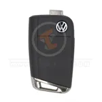 original volkswagen proximity flip key remote 3buttons 433mhz pn 5g0 959 752 m 35554 back
