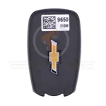 chevrolet equinox 2018 2020 smart remote 5 buttons 315 mhz back