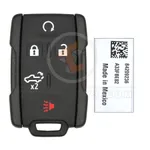 genuine chevrolet silverado gmc sierra 2019 2021 keyless key remote 5 buttons 433 mhz detail