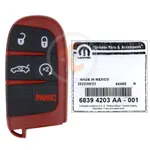 genuine dodge charger challenger srt 2019 2020 smart key remote 5 buttons 43 mhz pn 68394203aa fullpower 35483 detail
