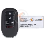 original honda civic hr v 2022 2023 smart key remote pn 72147 T20 A11 35373 2
