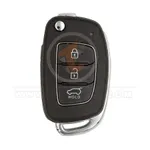 refurbished hyundai santa fe 2014 2016 flip key remote 3buttons 433mhz 34733 front