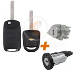 original 2pcs chevrolet captiva 2019 434mhz chip full ignition lock set main