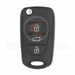 hyundai 2010 2013 flip key remote shell 3 buttons flat groove laser blade front 24066