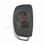 hyundai 2014 2019 flip key remote shell 4 buttons left groove laser blade back 34167