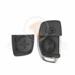 hyundai 2014 2019 flip key remote shell 4 buttons left groove laser blade detail 34167