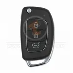 kia hyundai 2008 2012 chrome flip key remote shell 3 buttons laser front 25271