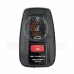 Toyota Avalon Camry CH R Prius Corolla RAV4 Series 2018 2020 Smart Key Remote Shell 4 Buttons Aftermarket USA front 34105