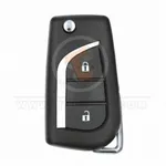 Toyota Corolla 2016 2020 Flip Key Remote Shell 2 Buttons Aftermarket front 33390