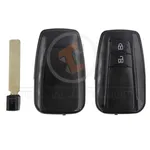 toyota smart key remote shell 2buttons with blue painted aftermarket 34983 detail