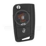 volkswagen 2013 2020 flip remoteshell 3buttons aftermarket 33692 front