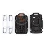 gmc chevrolet 2017 2021 square chrome remote key shell 4 buttons aftermarket component 33754