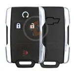 gmc chevrolet 2017 2021 square chrome remote key shell 4 buttons aftermarket main 33754