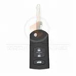 mazda flip key remote shell 3 buttons head and body blade 33419