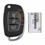 hyundai I20 2014 2015 2016 2017 2018 flip remote key oem with part number