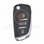 universal wireless flip key remote 3 buttons front