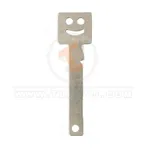 keymax 23 smiley key 34674 silver front