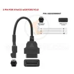TL40369 mptorcycle diagnostic connector adapter obd2 cable 12