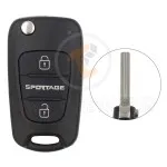 kia sportage 2008 2013 key remote shell 2buttons with laser blade 34862 1