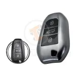 TPU Key Cover Case For Peugeot 3008 5008 Citroen C3 C4 Cactus Smart Key Remote 3 Button BLACK Metal Color gallery min