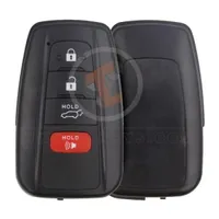 toyota smart key shell 4buttons suv trunk with matt painted aftermarket main 34982 - thumbnail
