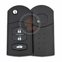 mazda flip key remote shell 3 buttons head and body main 33419 - thumbnail