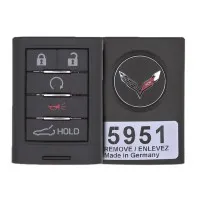 corvette smart key remote 5 buttons item - thumbnail