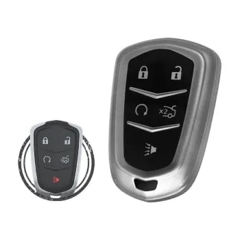 TPU Key Fob Cover Case For Cadillac ATS CTS XTS SR Buttons 2 - thumbnail