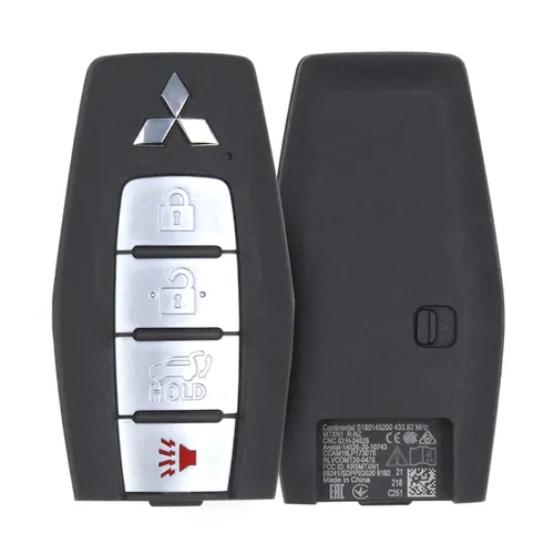 Original Mitsubishi 2022 Smart Key Shell 4B Remote Type FBS4 - thumbnail