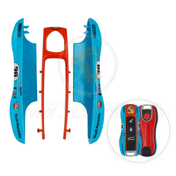 Porsche 2017+ Painted Case Accessories-Light Blue Remote Shell Type Smart Proximity Shell