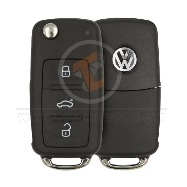 Genuine Volkswagen Jetta Golf Flip Key Remote 2006 2011 P/N: 5K0959753A Remote Type Flip Key Remote