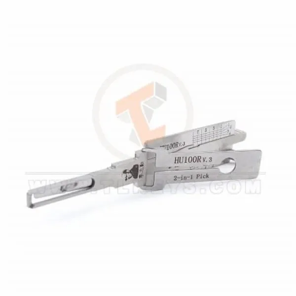 Original Lishi 2-in-1 Pick Decoder Tool HU100R-V3-AG Anti Glare Blade Profile HU100R
