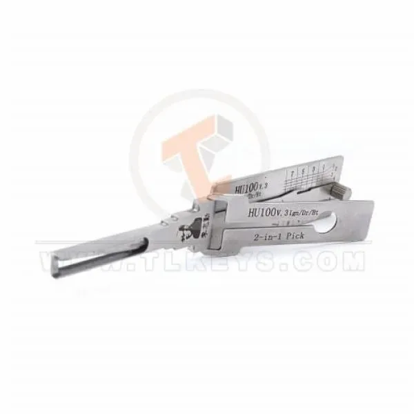 Original Lishi 2-in-1 Pick Decoder Tool HU100+V3-AG 8 cuts Anti Glare Blade Profile HU100+V3-AG
