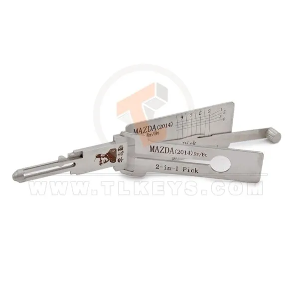 Original Lishi lock Pick car key Decoder 2-in-1 for MAZDA 2014 Status Genuine