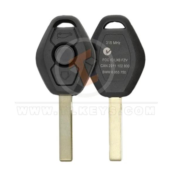 BMW Head Key Remote 2000 2009 315MHz 3 Buttons Remote Type Head Key Remote