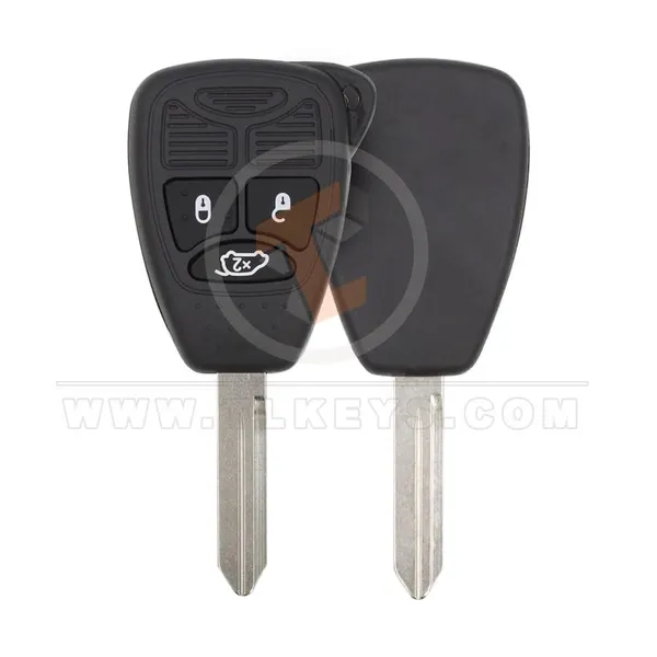 Chrysler Dodge Jeep Head Key Remote Shell 3 Buttons with Big trunk Buttons 3