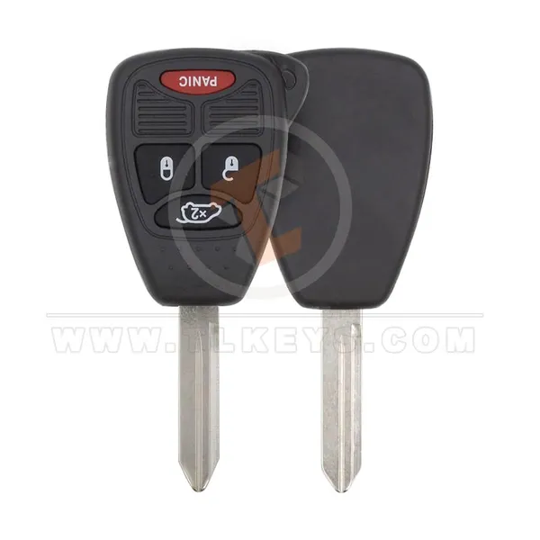 Chrysler Dodge Jeep Head Key Remote Shell 3+1 Buttons with Big Trunk Buttons 4