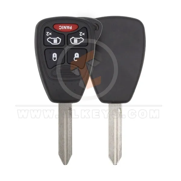 Chrysler Dodge Jeep Head Key Remote Shell 4+1 Buttons Aftermarket Brand Buttons 5