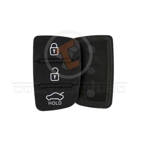 Replacement Rubber Pad Silicon 3 buttons For Hyundai I30 i35 iX20 Solaris Verna Kia RIO K2 K5 Sportage Key Remote Shell Buttons 3