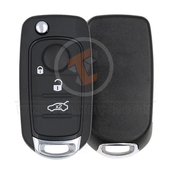 Genuine Flip Key Remote FIAT 500X 433MHz 3 Buttons HITAG AES 4A Remote Type Flip Key Remote