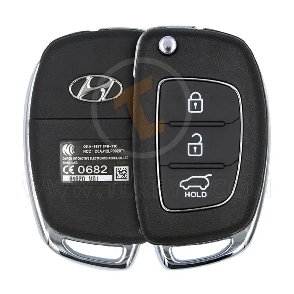 Genuine Hyundai i20 Flip Key Remote 2012 2015 P/N: 95430-1JAB1 433MHz Frequency 433MHz
