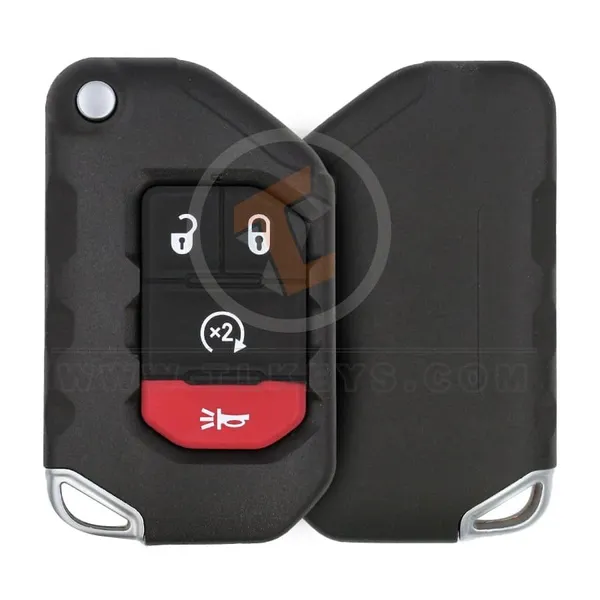 Original Board Jeep Wrangler Flip Key Remote 2018 2020 P/N: 68416784AB Frequency 433MHz